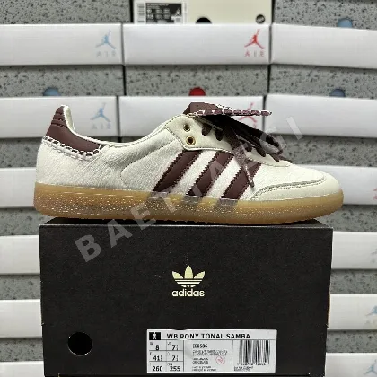 아디다스 [GOD] 삼바 포니 토널 IE0586 200656 Adidas Samba Pony Tonal Wales Bonner Cream