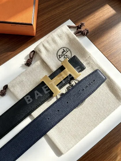 에르메스 H 버클 토고 가죽 벨트 131578