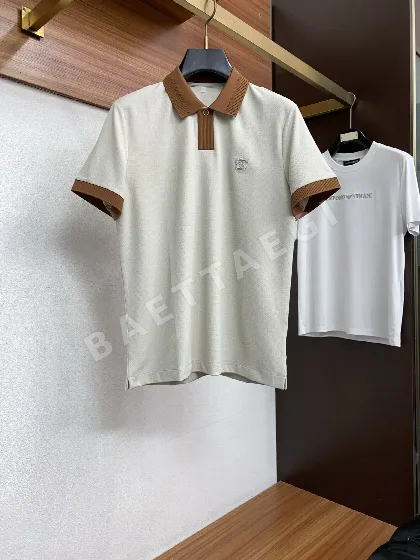 브루넬로쿠치넬리 클래식 카라 남성 반팔 폴로셔츠 47950