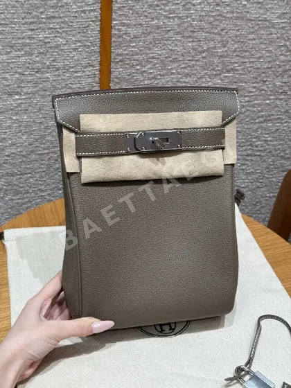 에르메스 토고 가죽 엘리펀트 그레이 백팩 144641