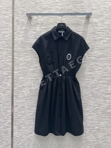 디올 자수 로고 미들 원피스 92356