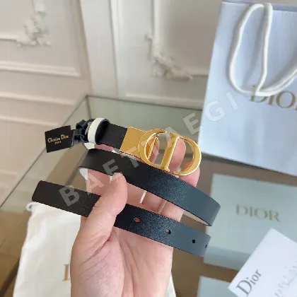 디올 블랙 가죽 벨트 59707