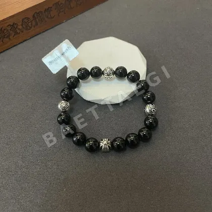 크롬하츠 클래식 레트로 블랙 오닉스 멀티 엘리먼트 팔찌 61746