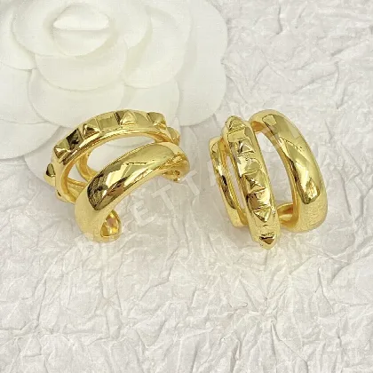발렌티노 멀티 서클 골드 귀걸이 63595