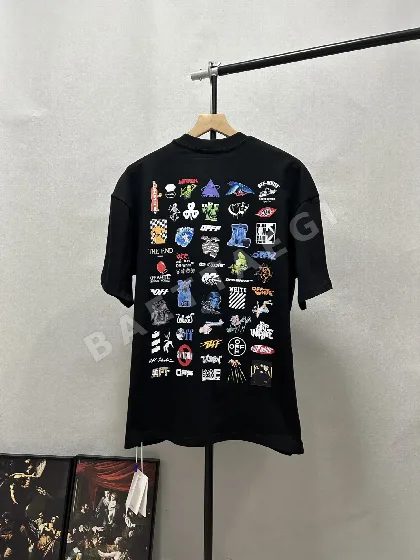 오프화이트 OW 10 주년 기념 남성 반팔 티셔츠 86993