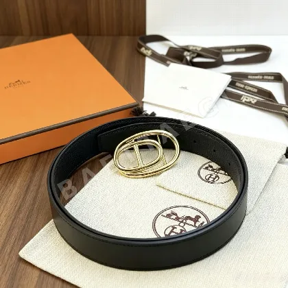 에르메스 토고 가죽 스틸 버클 남성 벨트 131555