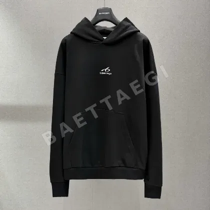 발렌시아가 남성 면 긴팔 후드티 151028