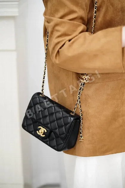 샤넬 블랙 퀼팅 체인 숄더백