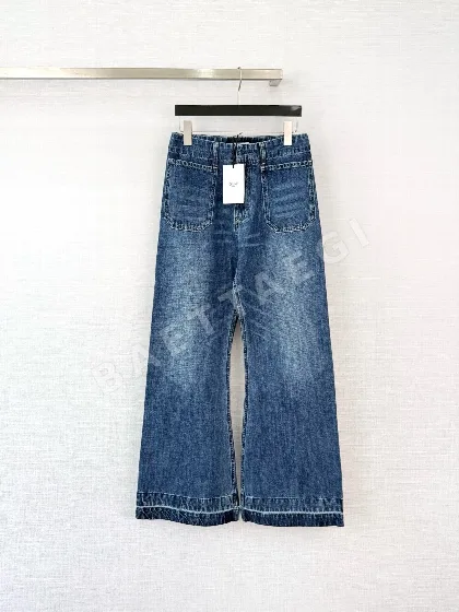 셀린느 블루 자수 포켓 청바지 118190