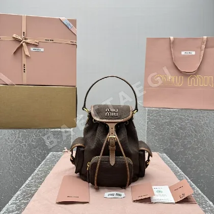 미우미우 캔버스 백팩 68431