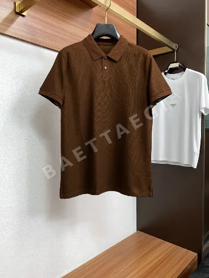 브리오니 입체 재단 폴로 반팔 셔츠 135502