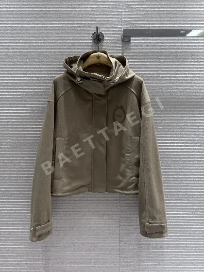 디올 후드 숏 박스 자켓 149386