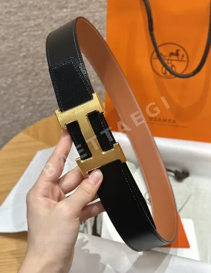 에르메스 양면 소가죽 벨트 175427