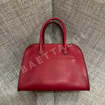 더로우 마고 스몰 플레인 딥 레드 가방 128607