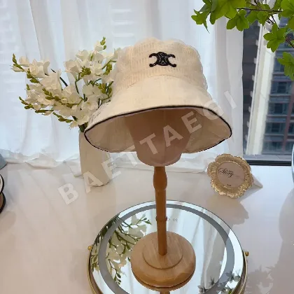 셀린느 오간자 개선문 장식 버킷햇 84323