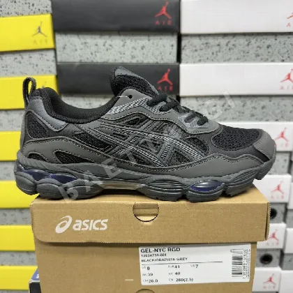 아식스 [M] 젤 NYC RGD 1203A735-001 200513 Asics Gel-NYC RGD Black Graphite Grey