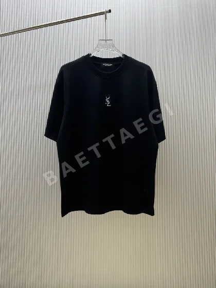 생로랑 코튼 반팔 티셔츠 103448