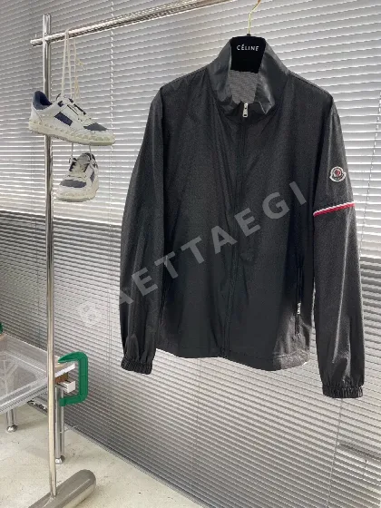 몽클레르 체크 패턴 후드 남성 자켓 92367