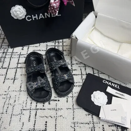 샤넬 더블 C 벨크로 비치슈즈 94923