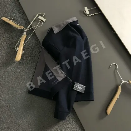 제냐 빈티지풍 블루그레이 울 남성 자켓 156680