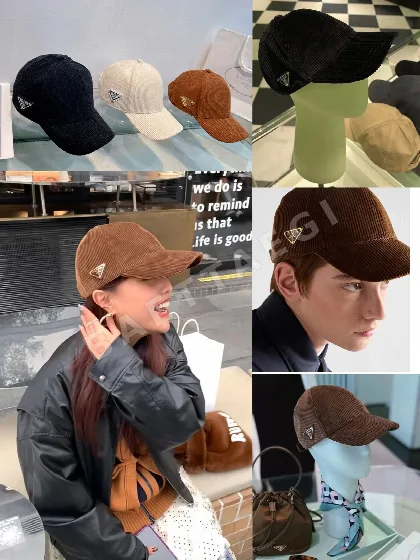 프라다 코듀로이 야구모자 84875