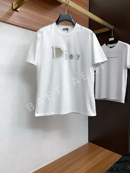 디올 크루넥 코튼 남성 반팔 티셔츠 47414
