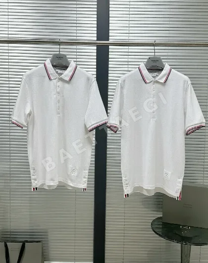 톰브라운 립 메시 반팔 폴로셔츠 남성 126252