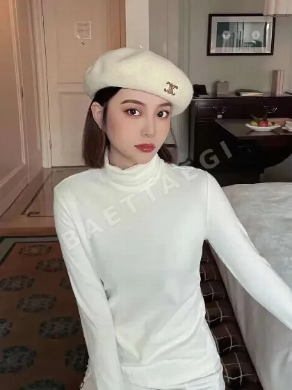 셀린느 울 베레모 모자 83389