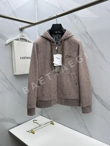 디올 후드 달린 자카드 남성 자켓 153559