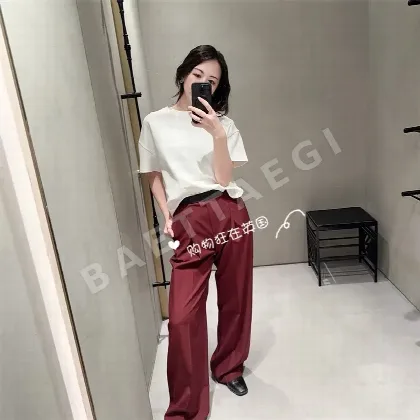 로에베 슬림핏 여성 바지 96544
