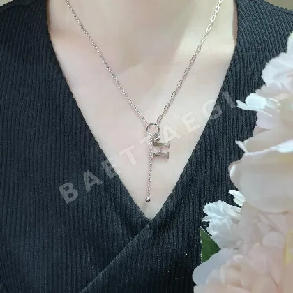 에르메스 더블 H 골드 목걸이 70460