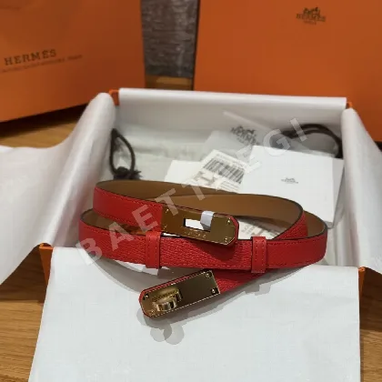 에르메스 켈리 팔라듐 가죽 벨트 176491