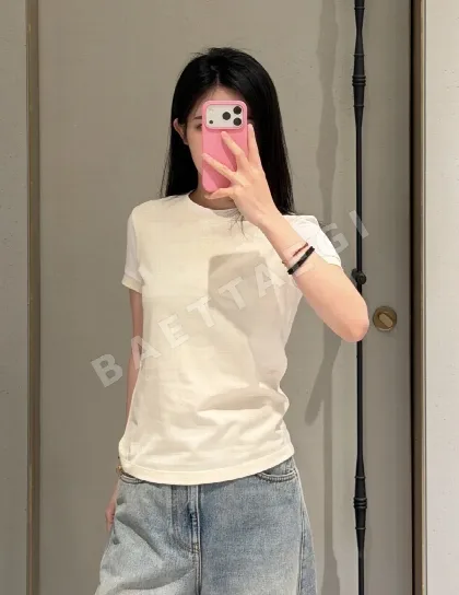 로에베 컬러 블록 래글런 반팔 티셔츠 96699