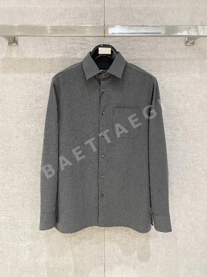 키톤 울 혼방 남성 긴팔 셔츠 103491