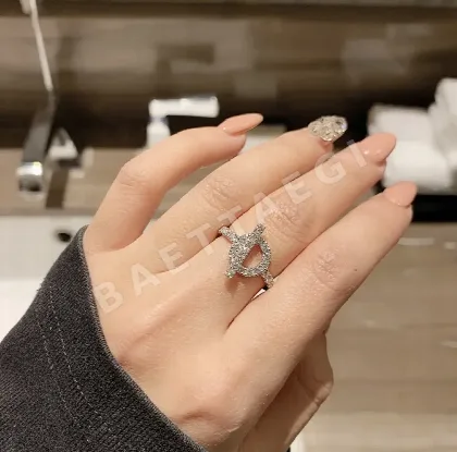 에르메스 OT 풀 다이아몬드 반지 70166