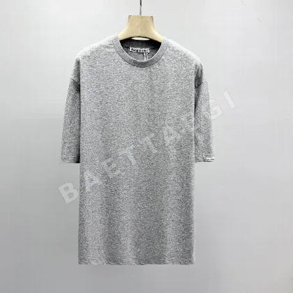 아크네 로고 코튼 오버핏 반팔 티셔츠 남녀공용 41273