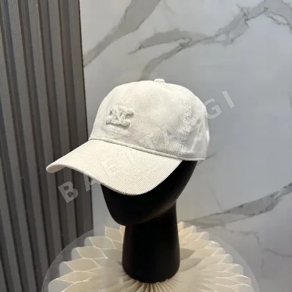 셀린느 개선문 자수 코듀로이 베이스볼 캡 118559