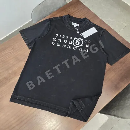 마르지엘라 더블 레이어 프린트 남성 반팔 티셔츠 850