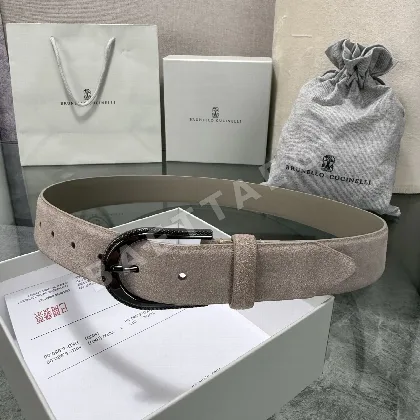 브루넬로쿠치넬리 누벅 소가죽 양면 남성 벨트 147980