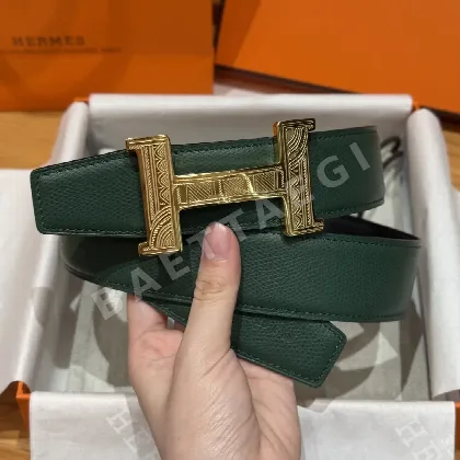 에르메스 홈 투아렉 양면 가죽 벨트 175375
