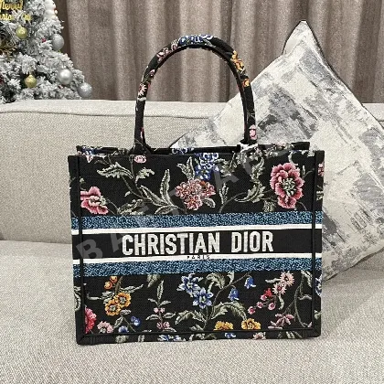 디올 CD-Book Tote 플라워 자수 토트백 36 16071