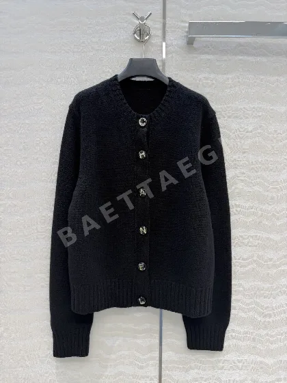 샤넬 캐시미어 라운드넥 여성 가디건 131995