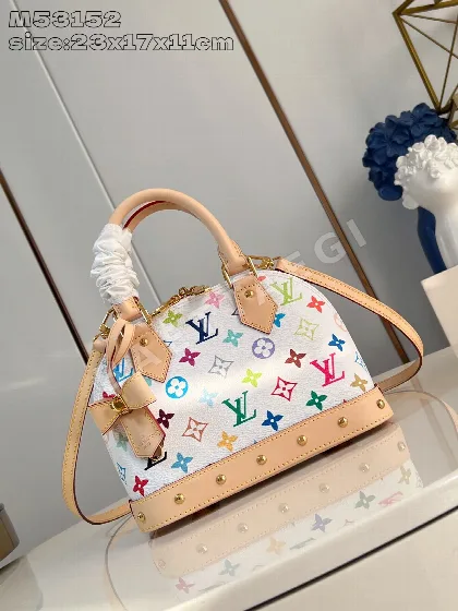 루이비통 화이트 알마 BB 핸드백 M53152