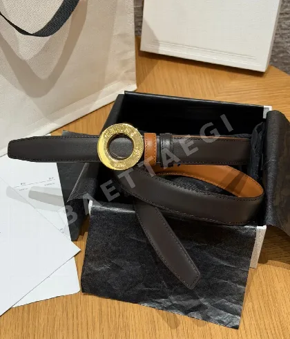셀린느 디스크 양면 가죽 벨트 174706