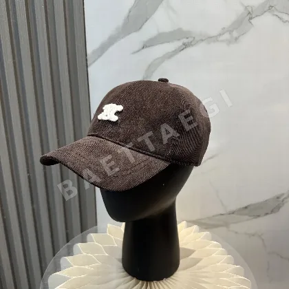 셀린느 코듀로이 자수 베이스볼 모자 118564