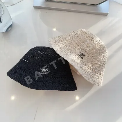 셀린느 밀짚 버킷햇 84624