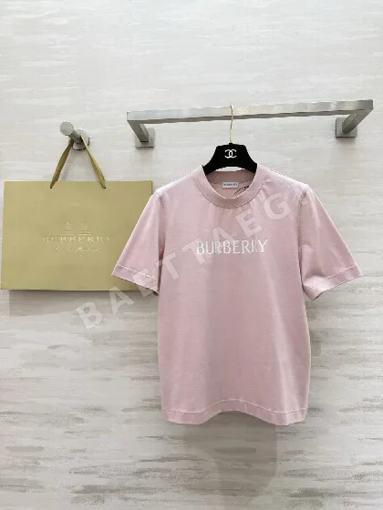 버버리 클래식 레터 여성 반팔 티셔츠 103220