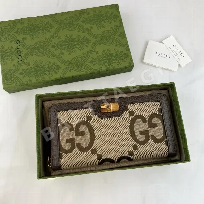 구찌 대나무 손잡이 모노그램 지갑 658634