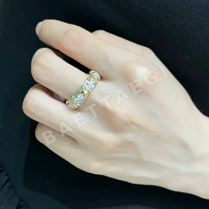 티파니 클래식 크로스 컬러 링 반지 71287