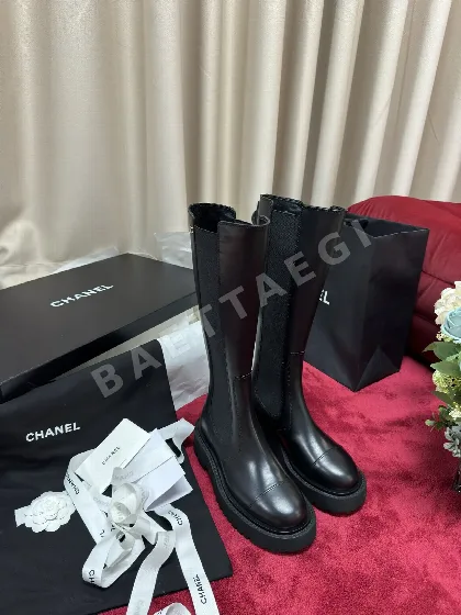 샤넬 24B 두꺼운 밑창 라이딩 부츠 93831